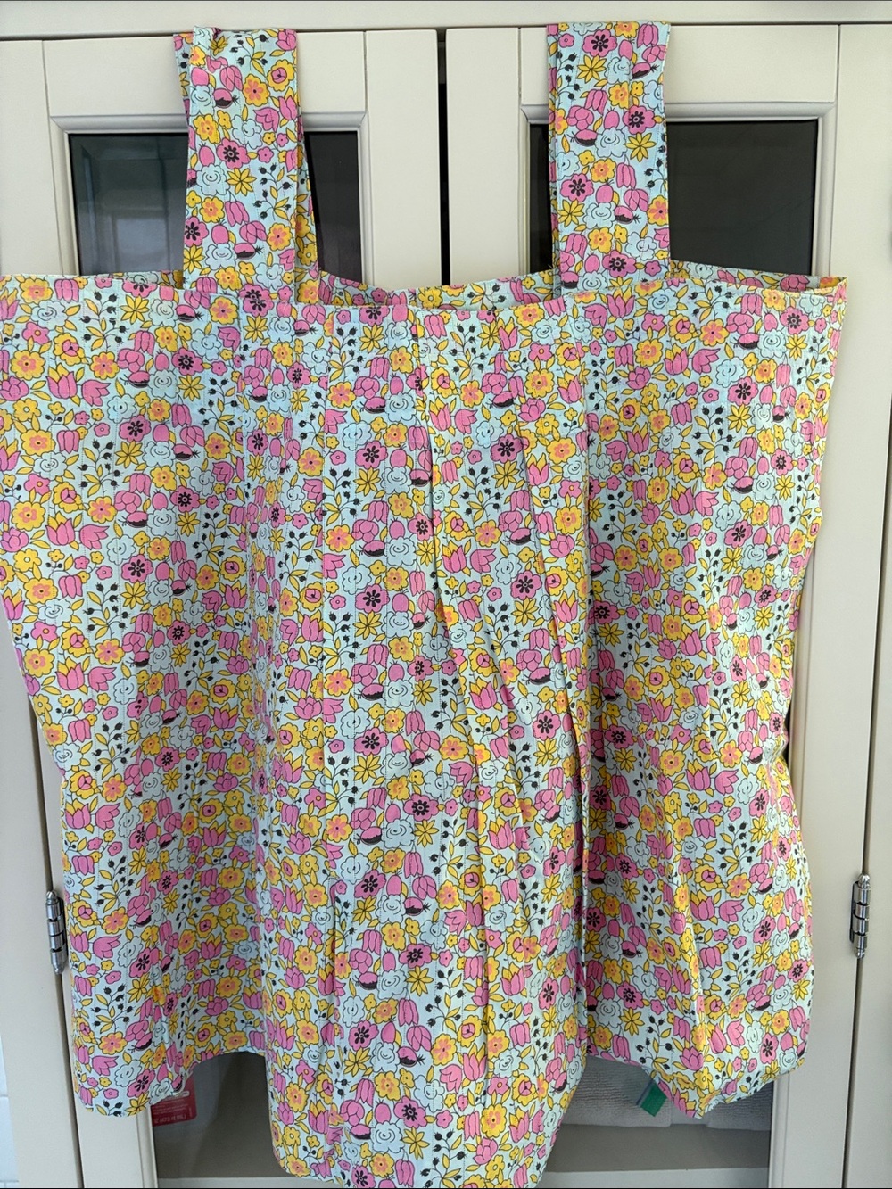 Marni Floral Print Tank Top in Pink, Yellow, Blue